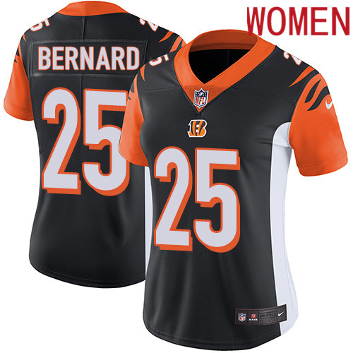 2019 Women Cincinnati Bengals #25 Bernard black Nike Vapor Untouchable Limited NFL Jersey->women nfl jersey->Women Jersey